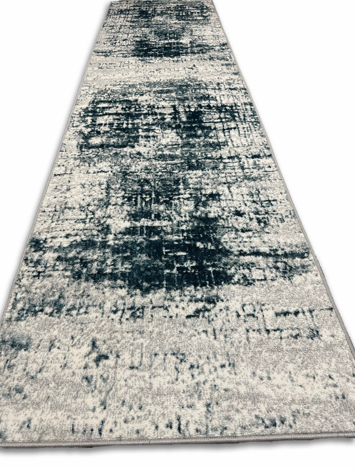 Tess 913 Blue Polyester Area Rug - Blue, Machine Made, Made In Turkey (5' 3" X 7' 4")