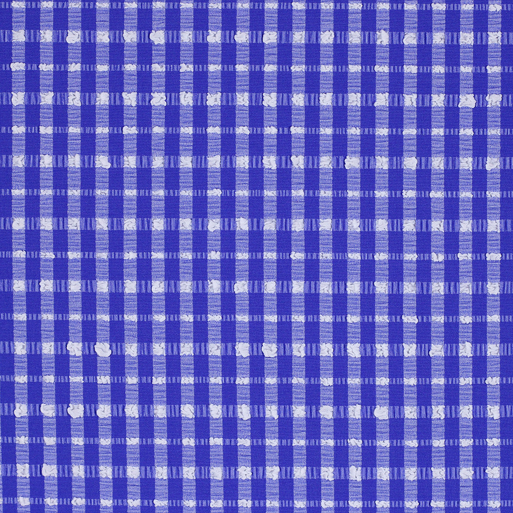 Texture Check 617 Nylon Polyester Spandex Fabric - Assorted Colors, Textured Check, 43" Width, 185 GSM (1 Yard)