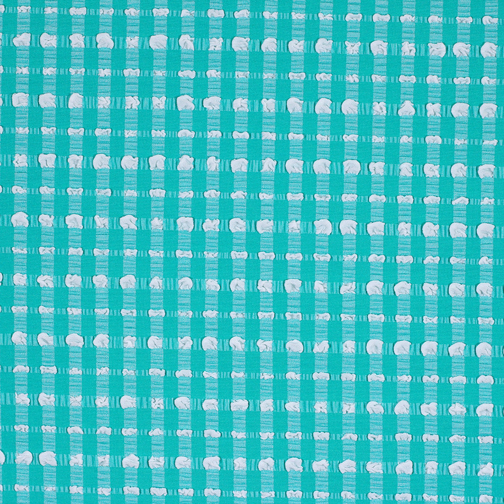 Texture Check 617 Nylon Polyester Spandex Fabric - Assorted Colors, Textured Check, 43" Width, 185 GSM (1 Yard)
