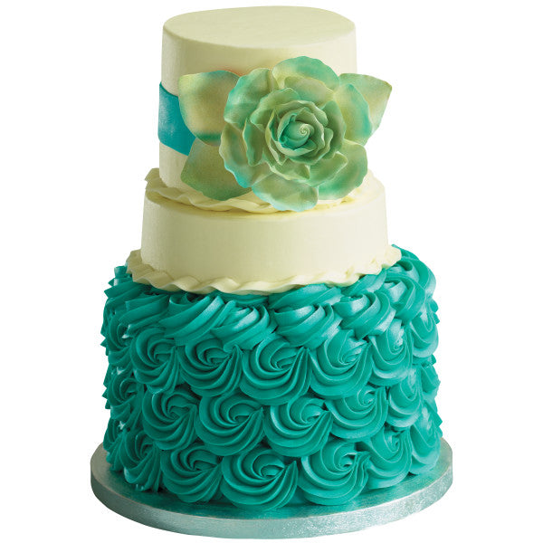 Gardenia Gum Paste Spray - 1 single spray flowers with leaves