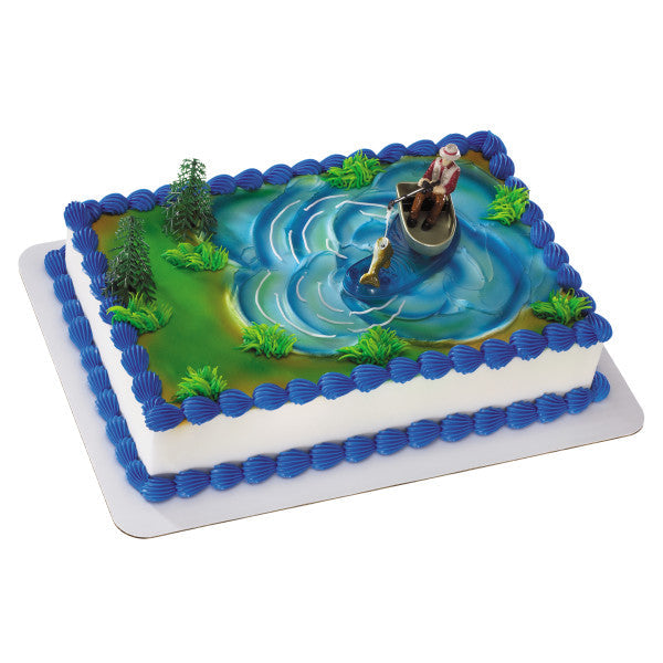 Fisherman with Action Fish Set Cake Kit