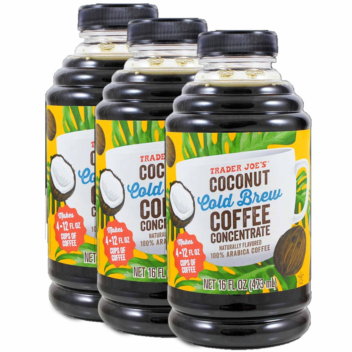 Trader Joe's Coconut Cold Brew Coffee Concentrate | 16 Fl oz