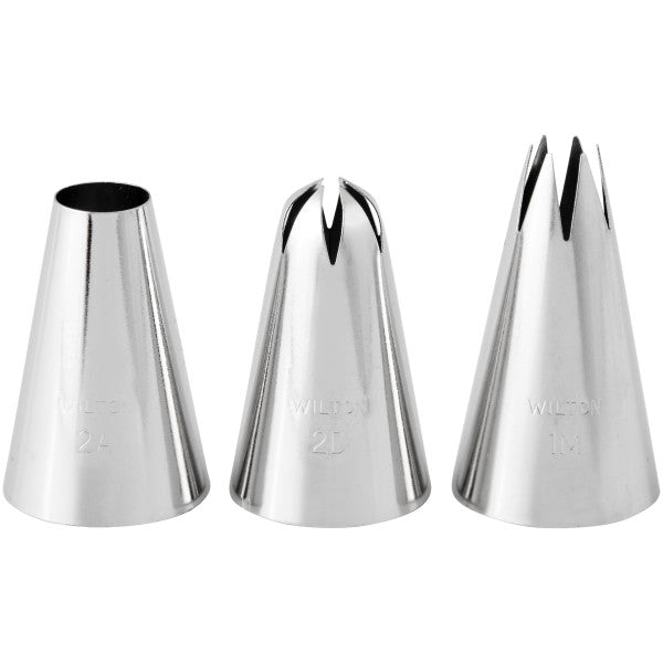 Wilton Extra Large Cake Decorating Tip Set, 3-Piece