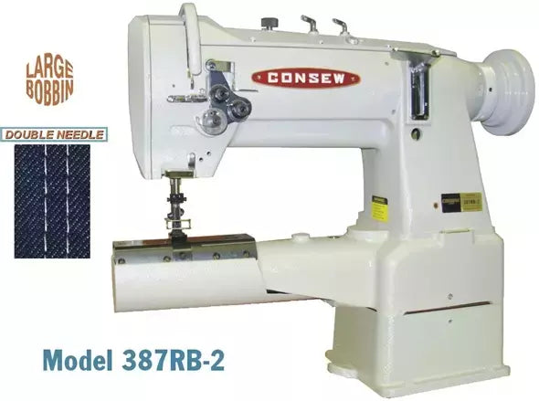 Industrial Sewing Machine Heavy-Duty 2 Needle Walking Foot - Consew 387RB-2