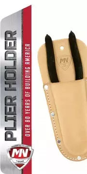 Leather Pliers Holster Durable Belt Carry for Most Pliers - Saddle Leather