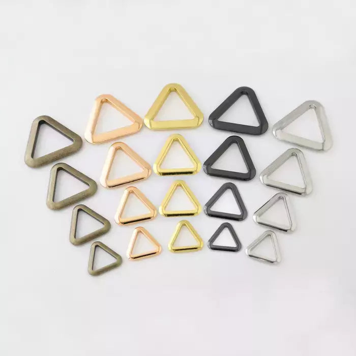 Triangle Metal Ring Durable Hardware for Bags & Gear - Flat Cast