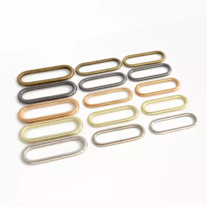 Oval Metal Ring Durable Welded Hardware for Bags & Belts - 3mm x 20mm x 2mm