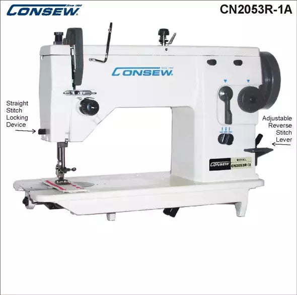 Industrial Sewing Machine 3 Step Zig-Zag Lockstitch for Parachutes - Consew CN2053R-2A