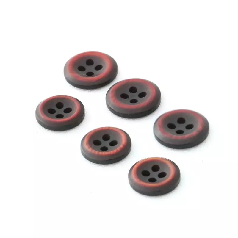 Resin Buttons Durable Stylized Sewing Buttons for Crafts & Garments - 18L/20L