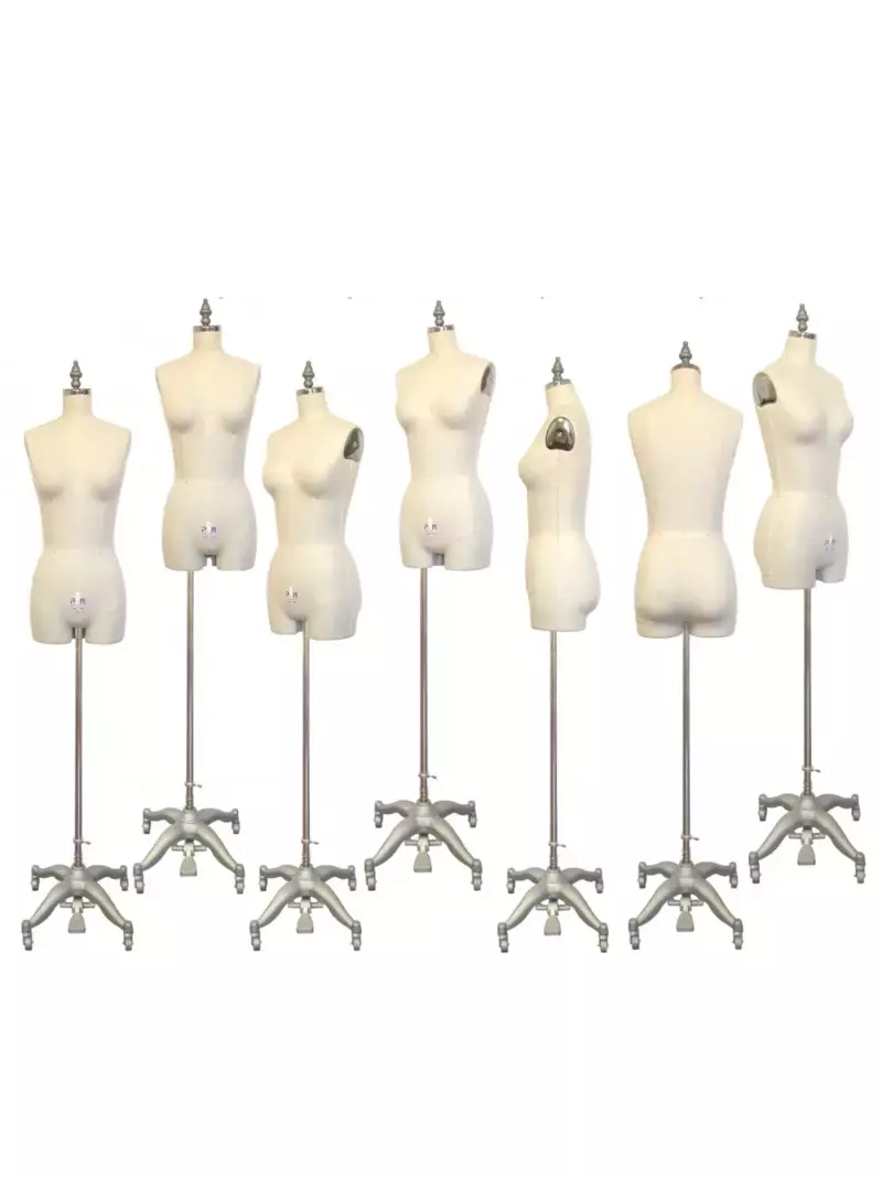 Female Dress Form with Legs Heavy-Duty for Draping & Lingerie - Adjustable Size