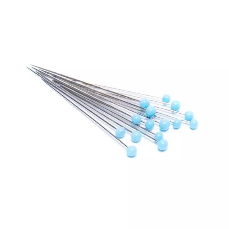 Glass Head Silk Pins Assorted Colors for Sewing & Quilting - 1 1/2 in