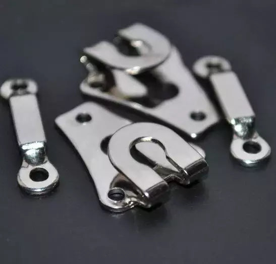 Pants Hook and Bar Heavy-Duty Nickel Closure Set - 24 Sets