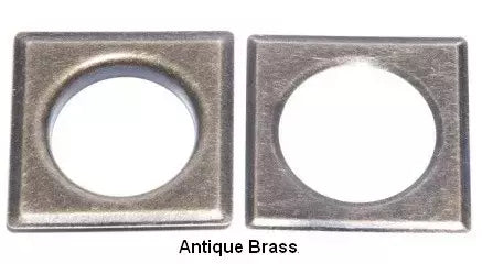 Curtain Grommets Heavy-Duty Brass Square #12 for Drapery - 1-9/16"