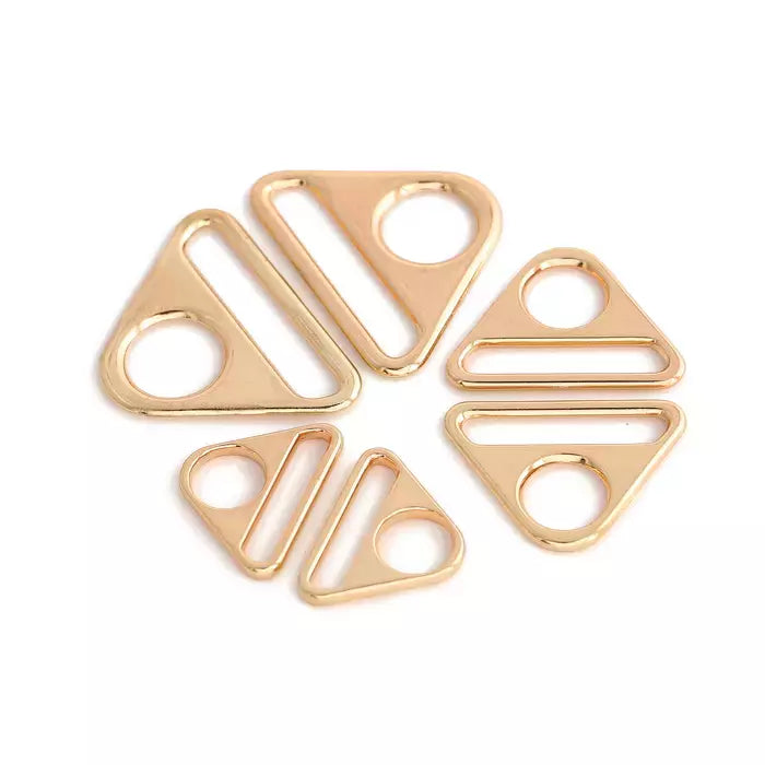 Triangle Metal Buckles Durable Alloy Hardware for Bags & Crafts - 1" to 1-1/2"