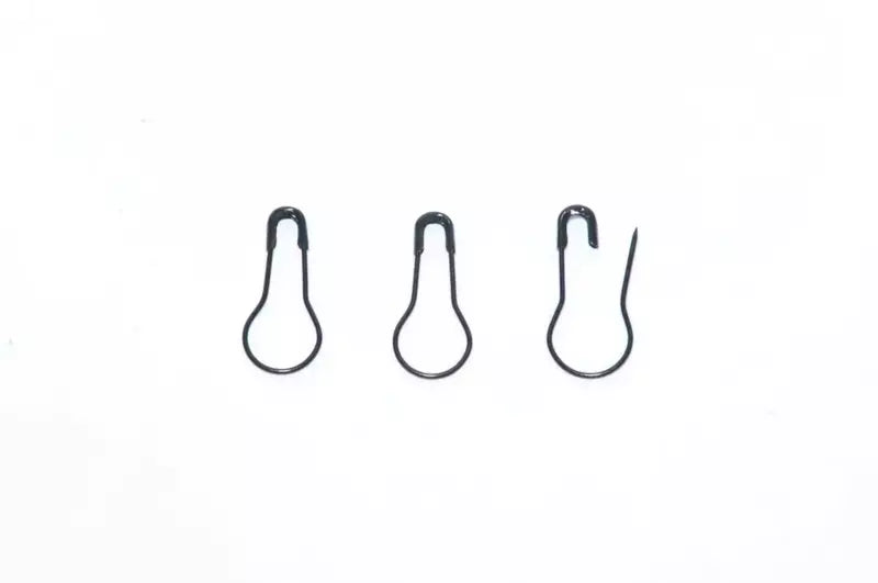 Bulb Safety Pins Heavy-Duty 22mm x 0.65mm - Gold, Silver, Black