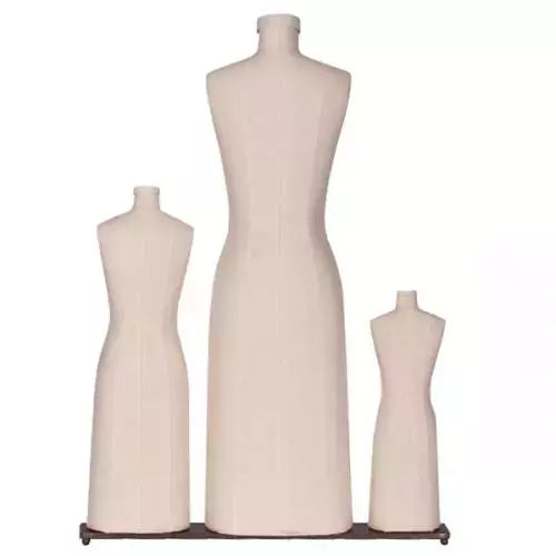 Mini Scale Dress Form Set Pinnable for Draping Design - 1/2, 1/3, 1/4 Scale