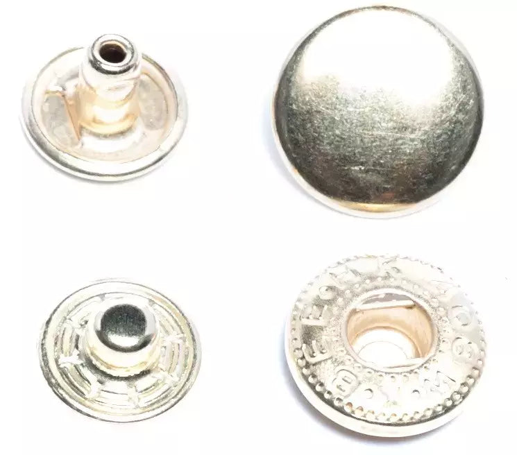 Spring Snaps Double Cap Durable Finish for Reversible Garments - 12.5mm / 15mm