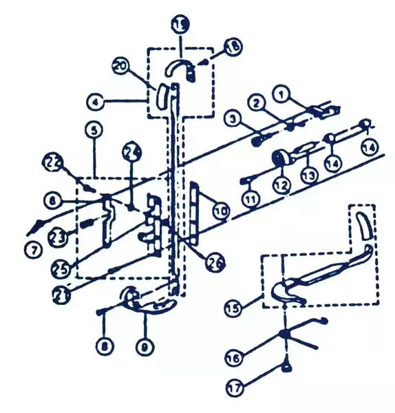 Presser Foot Shoe Industrial Cutting Machine Part for Eastman - 68C1-192