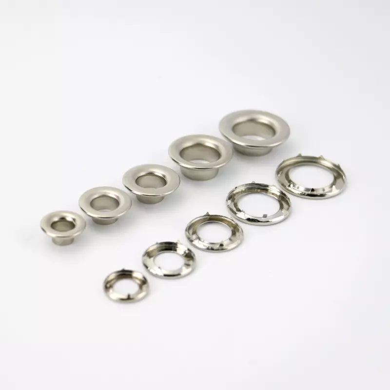Rolled Rim Grommets Heavy-Duty with Spur Washers for Leather & Webbing - Size 1
