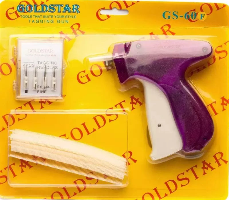 Tagging Gun Kit Fine Fabric Heavy-Duty for Quilters - 500 1/4" Barbs