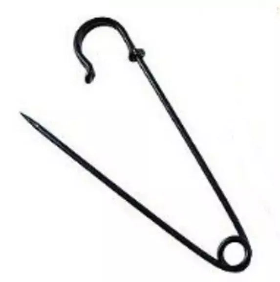 Jumbo Safety Pins Heavy-Duty Steel for Fabric, Crafts - 3"