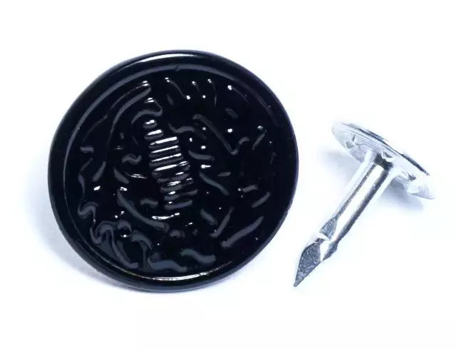 Jean Button Metal Rivets Durable Oak Leaf Design for Jeans - 17mm