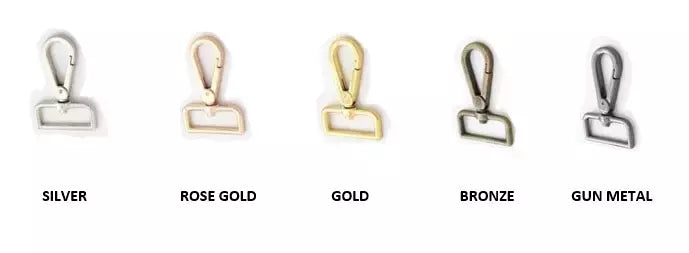Swivel Snap Hook Metal Lever Snap Heavy-Duty for Bags & Purses - 20mm to 50mm