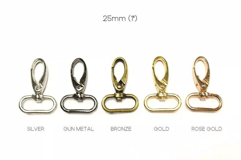 Swivel Snap Hook Alloy Hardware Durable for Bags & Purses - Egg Shaped
