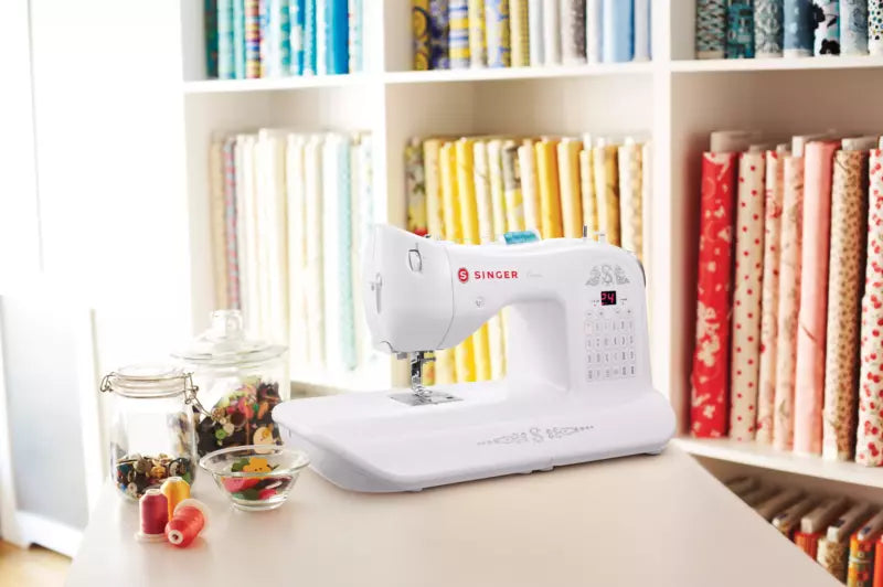Computerized Sewing Machine SwiftSmart Threading for Quilting and Garments - Singer One