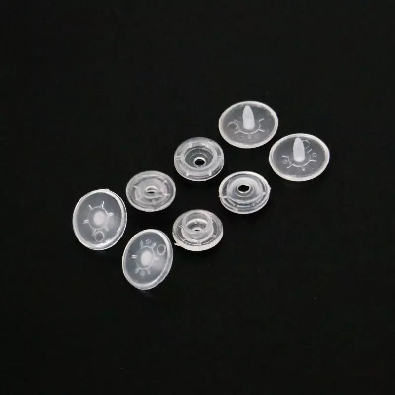 Plastic Snap Buttons Durable Set for Crafts & Clothing - 12.5mm