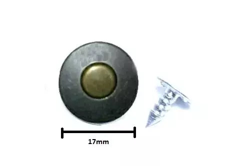 Jean Button Brass Rivets Heavy-Duty for Denim Repair - 17mm