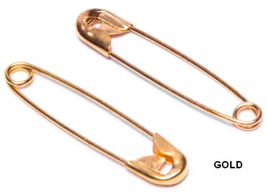 Safety Pins Hardened Steel Durable for Sewing and Craft Use - Assorted Sizes