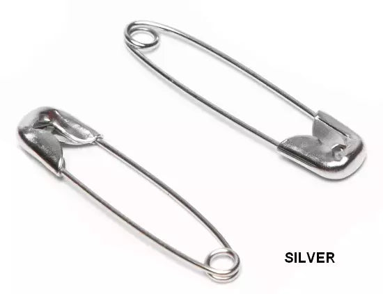 Safety Pins Hardened Steel Durable for Sewing and Craft Use - Assorted Sizes