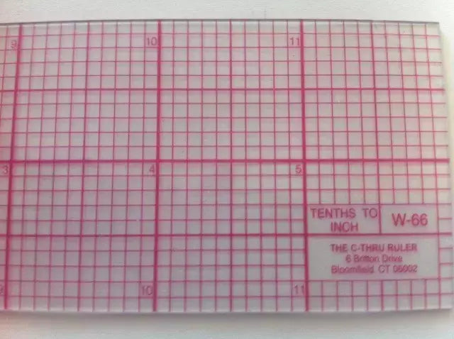 Graph Rulers Transparent Beveled Laminated for Ink Work - Assorted Sizes