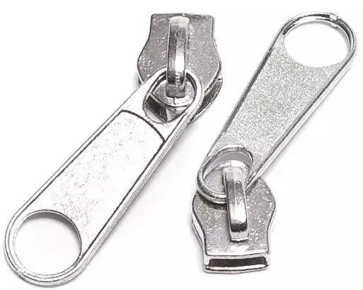 Zipper Slider Metal No-Locking Pull for #3/#5 Coil Zippers