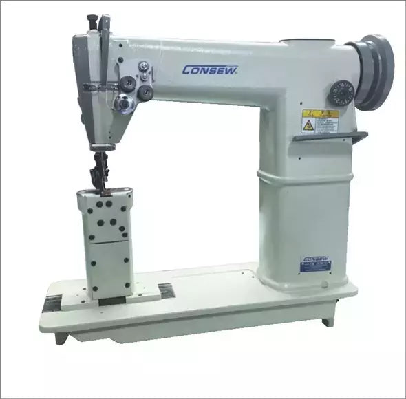 Industrial Sewing Machine Post Bed 2 Needle Lockstitch for Heavy-Duty Sewing - Consew 357R-2