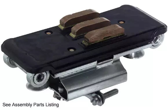 Electro-Rail Trolley Copper Graphite Roller 3-Pole for FRS100 & FRS200 Track - 12A 300V