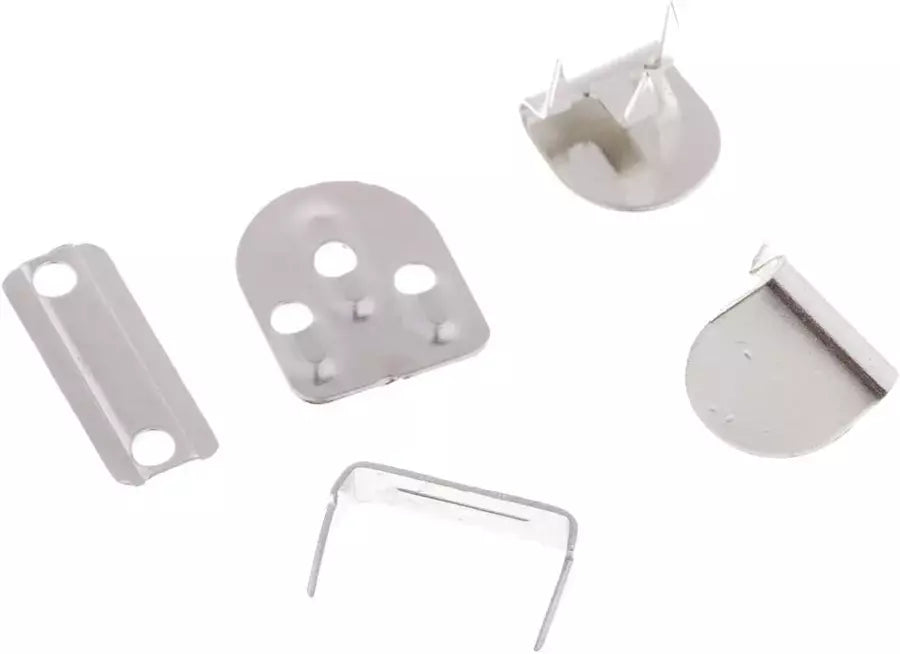 Hook and Bar Waistband Fasteners Metal No-Sew Closure for Garments - 4 Parts