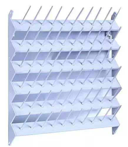 Thread Rack Plastic Wall-Mount Organizer for Large Spools - 60+ Capacity