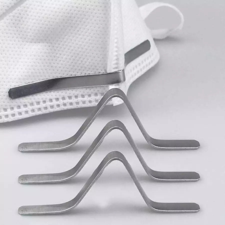 Nose Bridge Strips Adhesive Aluminum Comfort for Face Masks - 90mm 100 Pack