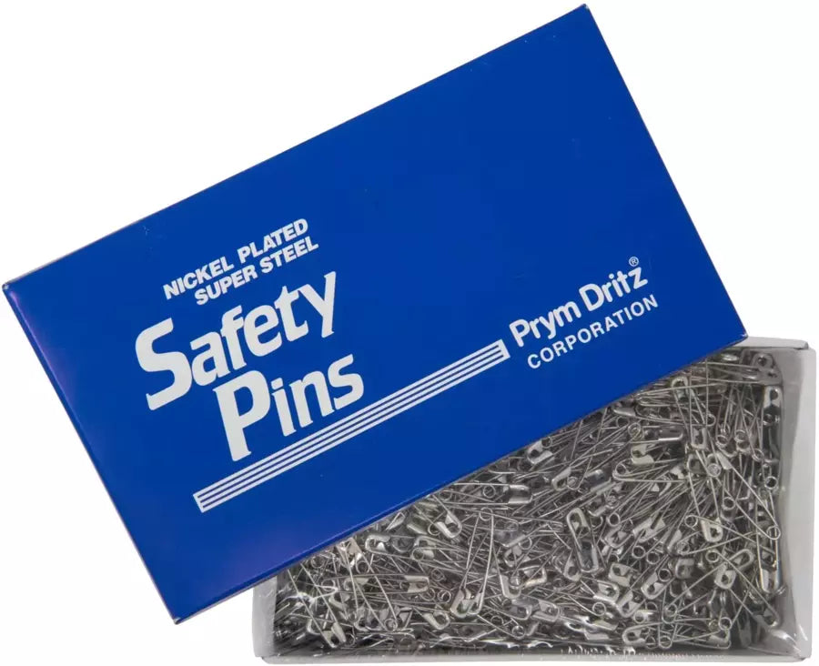 Safety Pins Nickel-Plated Steel Heavy-Duty for Quilting & Crafts - Size #3