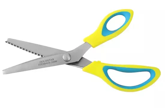 Pinking Shears Soft Plastic Handle - Zigzag Craft Cutting