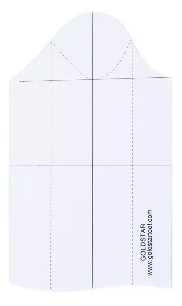 Curved Tailor's Rule Multiuse Measuring Tool - 3 1/4" x 5"