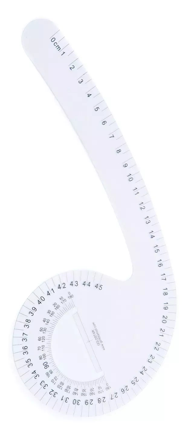 Armhole Tailor's Rule Curved Measuring Tool for Pattern Drafting - 40cm