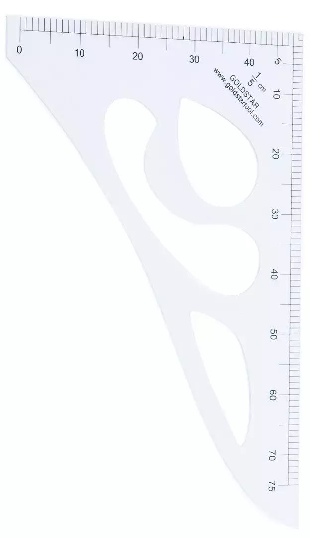 Tailor's Rule Multiuse Precision Measuring Tool - 1/5 cm Scale