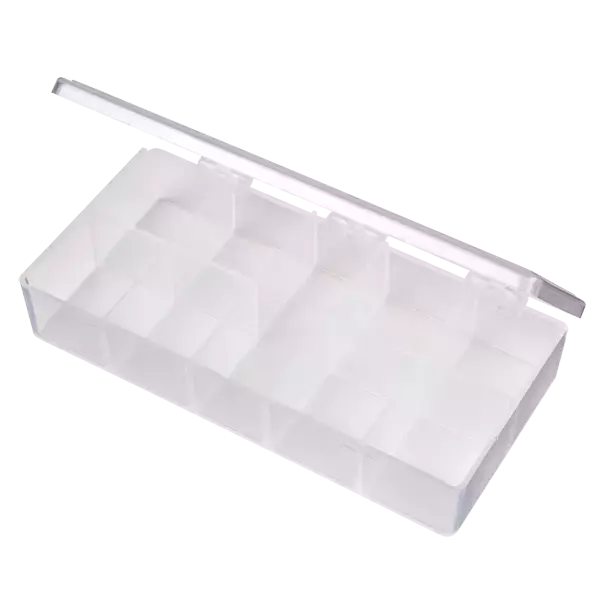9 Compartment Polypropylene Storage Box - Chemical Resistant Organizer