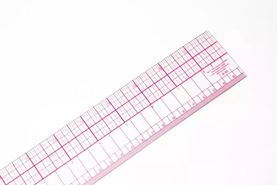 Flexible Grade Ruler Transparent Measuring Ruler for Sewing - 2" x 24"
