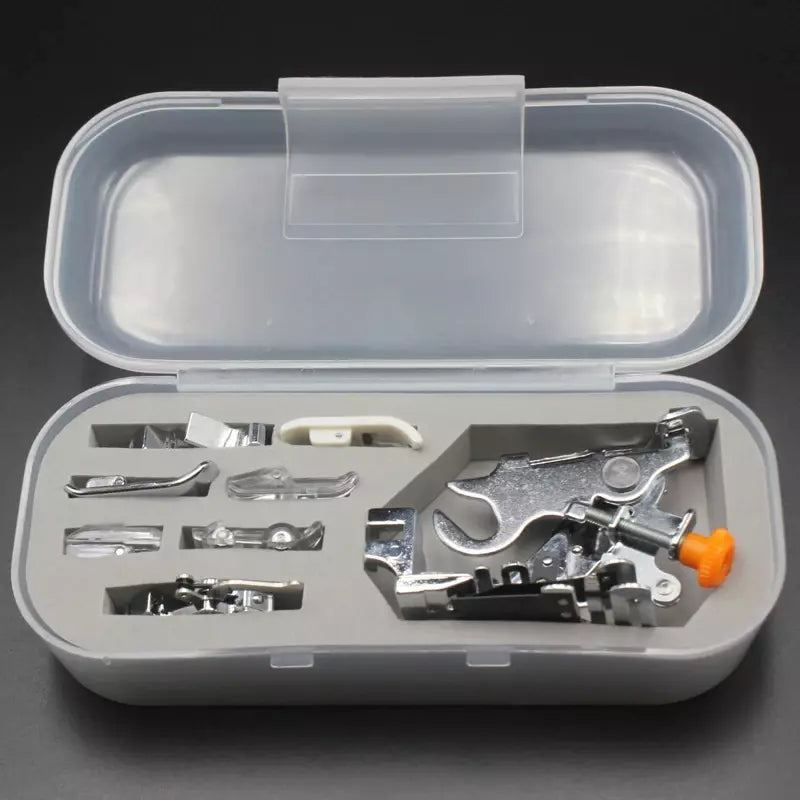 Presser Foot Kit Snap-On Versatility for High and Low Shank Sewing Machines - 8 Piece