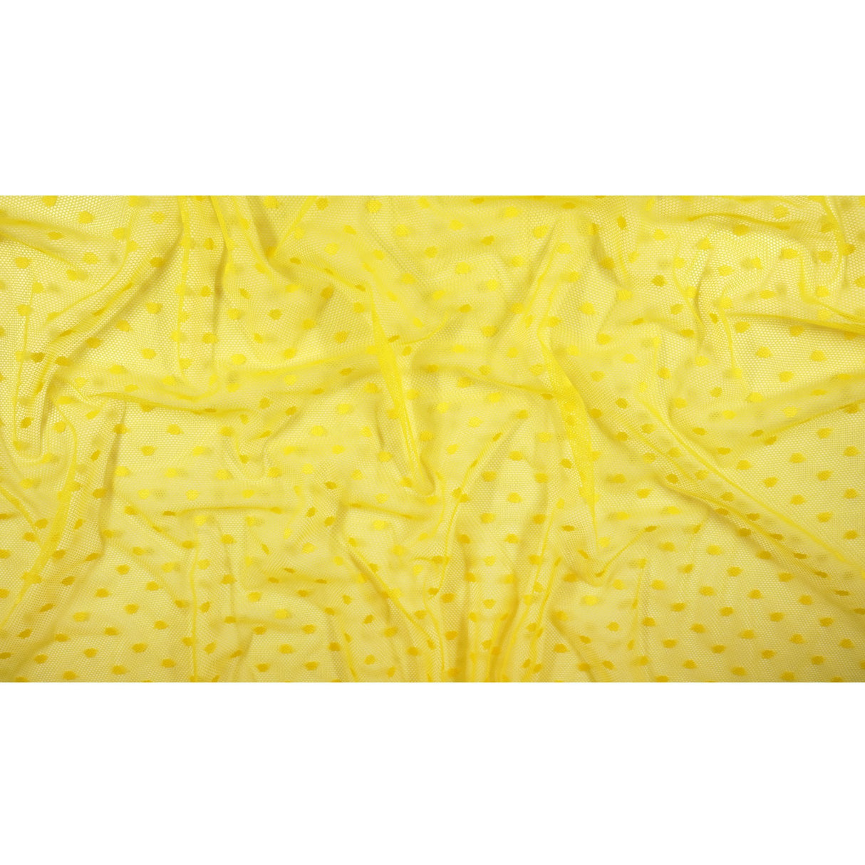 Polka Dot Stretch Mesh Fabric