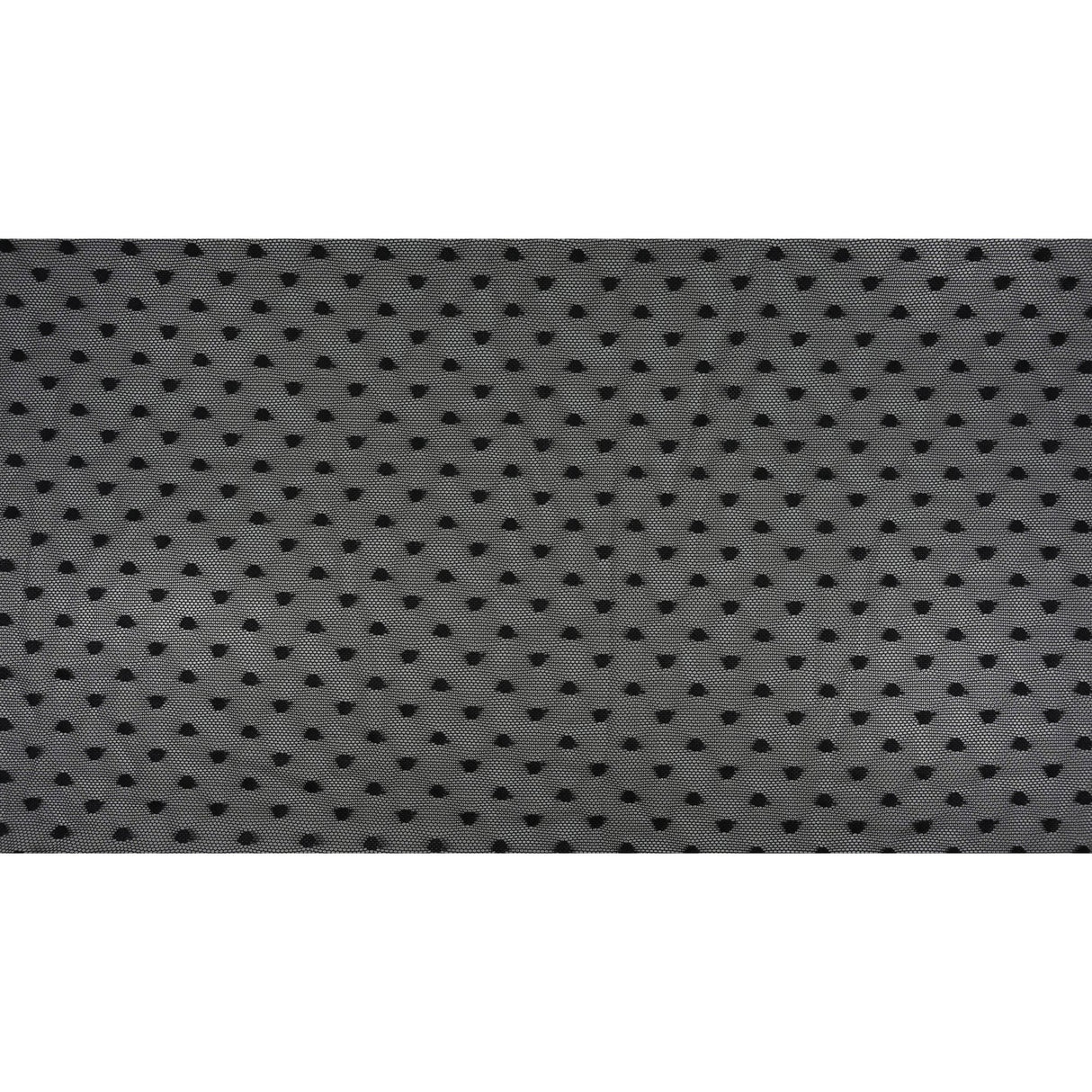 Polka Dot Stretch Mesh Fabric